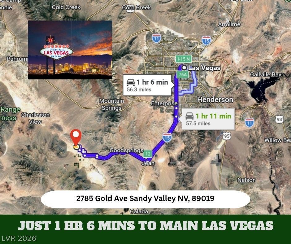 A convenient regional location offers accessible transit routes directly into the heart of Las Vegas.