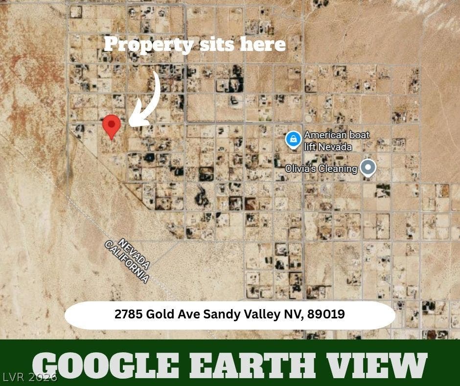 An aerial map highlights the geographic location of this property near the state line.