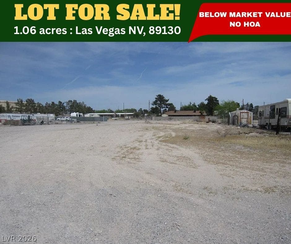 A spacious level lot under clear desert skies offers abundant potential for future development.