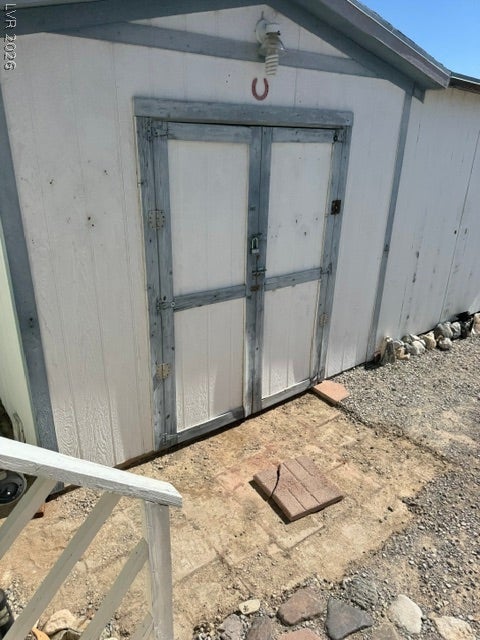 Pahrump, NV 89048 A functional detached storage building offers convenient extra space on the property.