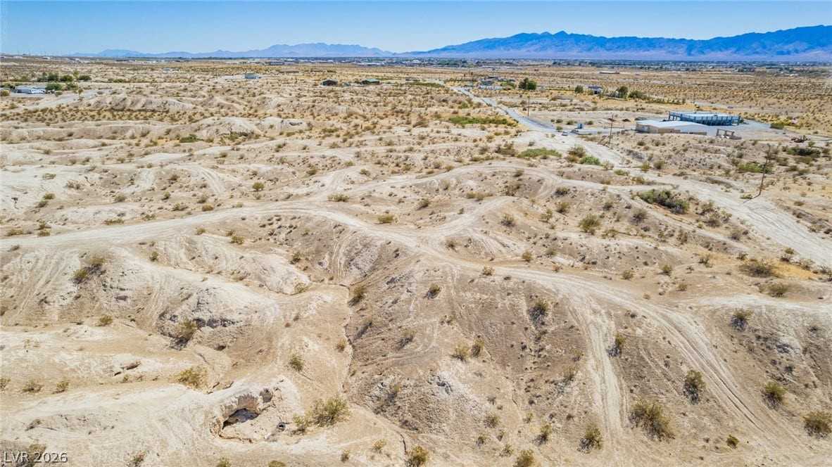 1621 Rockafeller Drive, Pahrump, NV 89060 Rugged desert topography offers sweeping views toward distant mountain ranges.