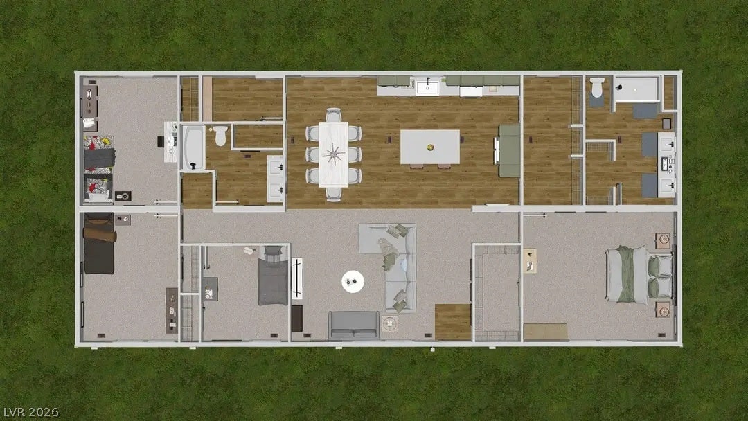 466 Box Canyon Road, Alamo, NV 89001 An intuitive layout provides a clear overview of the spacious single-level residential floor plan.