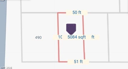 An aerial plat map outlines the parcel dimensions and lot boundaries.