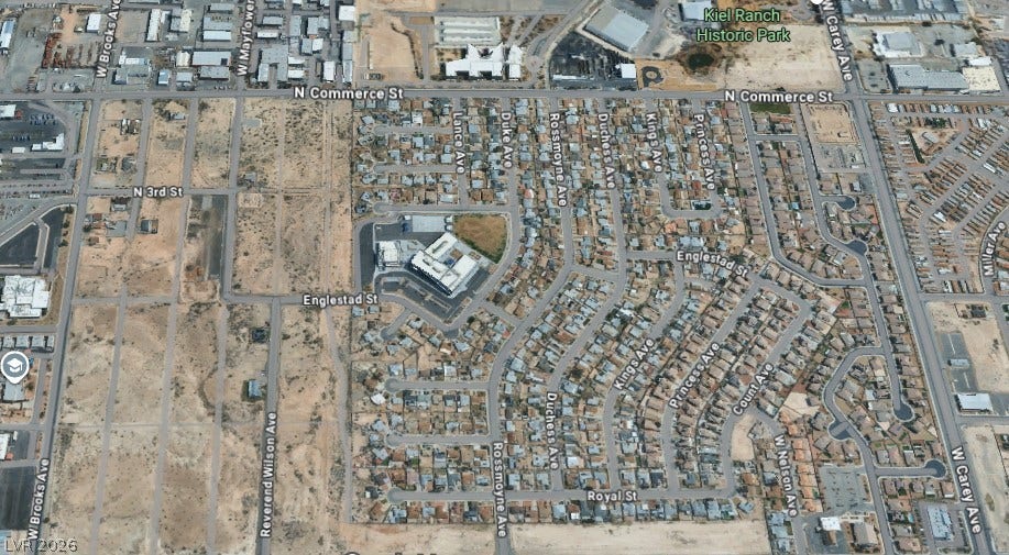 An aerial map highlights the surrounding neighborhood streets and local points of interest.