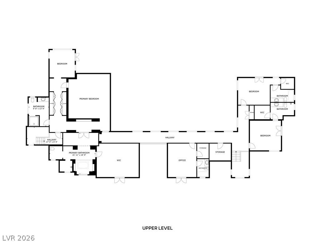 9017 Grove Crest Lane, Las Vegas, NV 89134 Second level floor plan