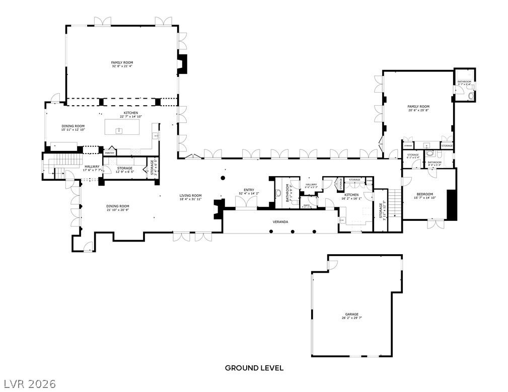 9017 Grove Crest Lane, Las Vegas, NV 89134 Ground level floor plan