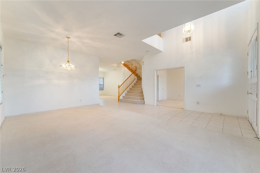 2722 Bass Lake Street, Henderson, NV 89052 An open entryway connects seamlessly to the main living areas and a prominent staircase.