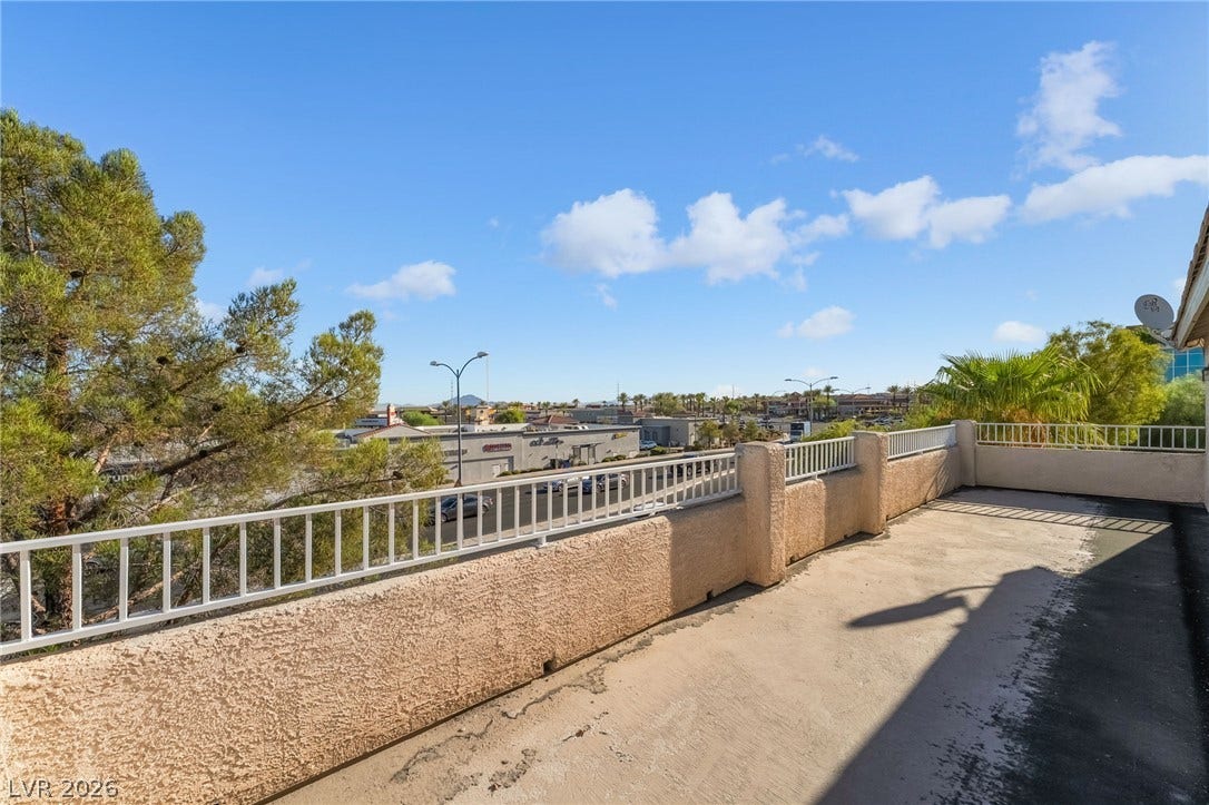 2722 Bass Lake Street, Henderson, NV 89052 Panoramic neighborhood views unfold from this elevated private terrace.