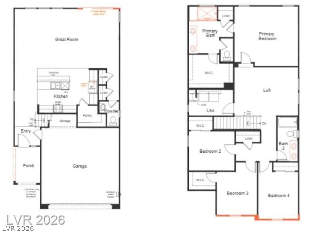 4240 Mount Bonnell Avenue, North Las Vegas, NV 89081 Comprehensive two-story layout features open-concept living spaces on the main level and upper-floor bedrooms.