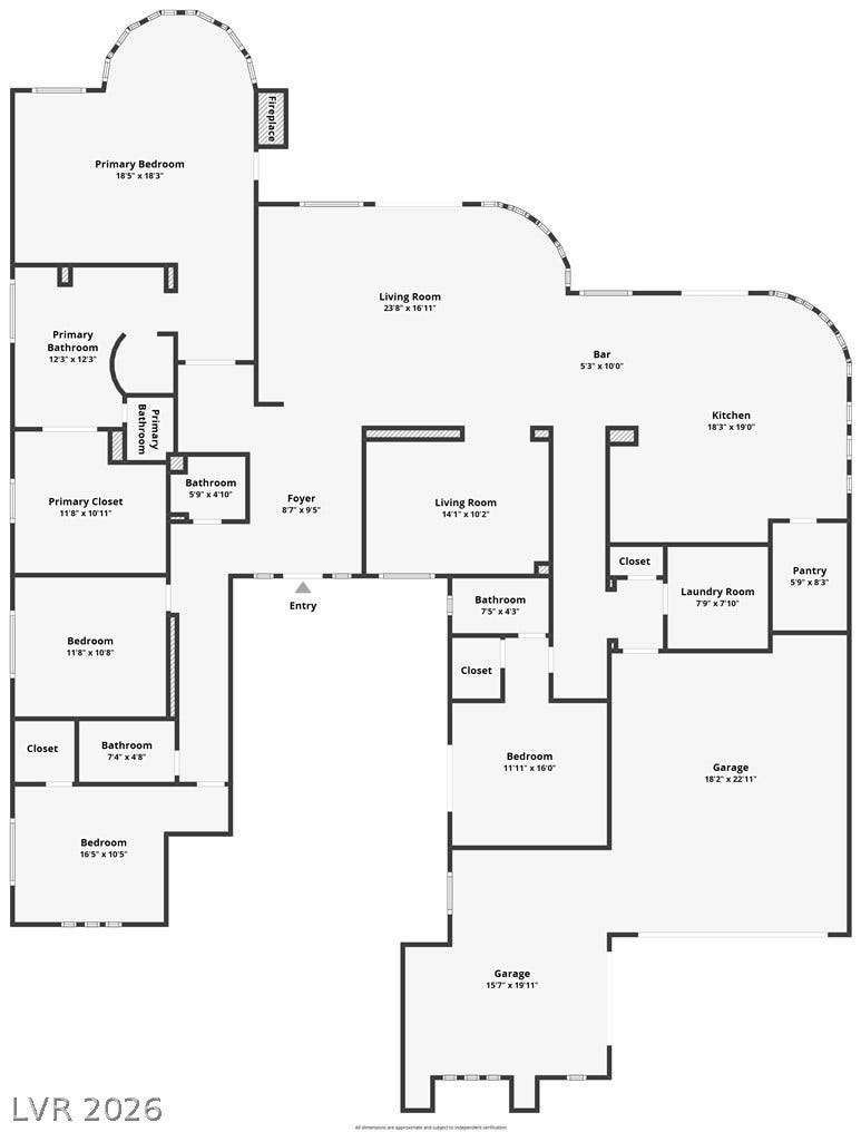 8 Starbrook Drive, Henderson, NV 89052 Detailed floor plan illustrating the spacious layout and seamless flow of the home.