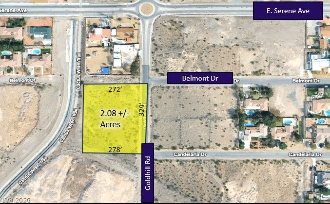 Goldhill Road, Henderson, NV 89123 A spacious parcel offers incredible development potential within a growing suburban neighborhood.