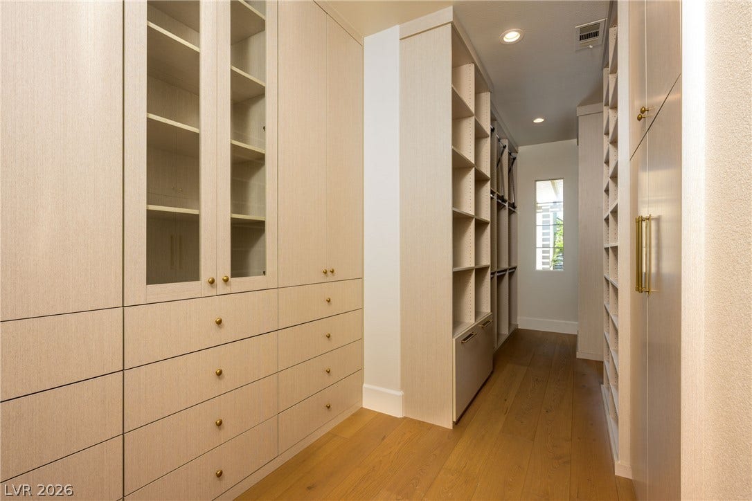 12007 Oakland Hills Drive, Las Vegas, NV 89141 Custom Cabinets in Primary Bedroom Closet.
