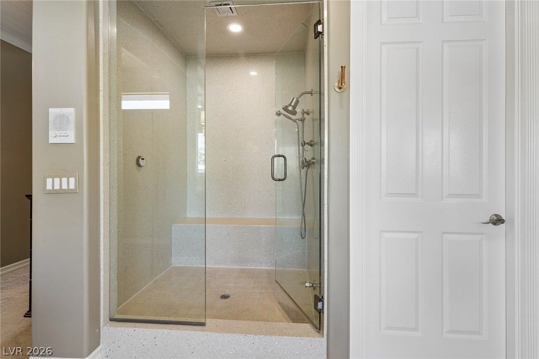 9916 Aspen Knoll Court, Las Vegas, NV 89117 Shower is also steam shower.