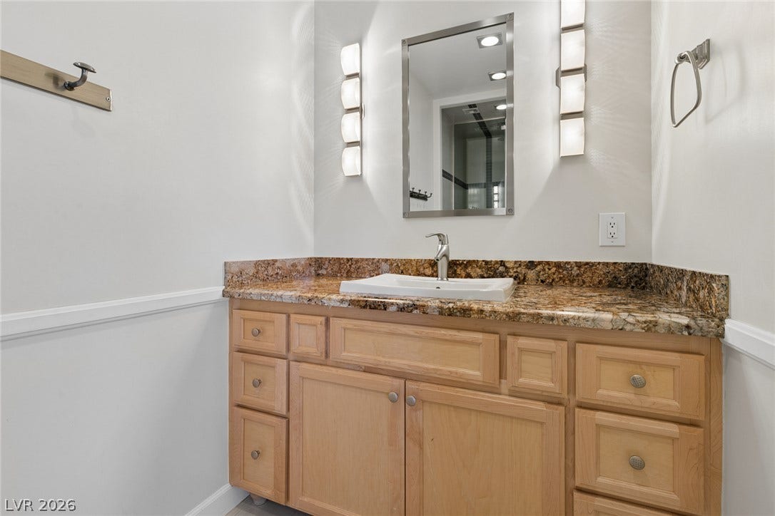 9916 Aspen Knoll Court, Las Vegas, NV 89117 Guest bath vanity at second level bedroom