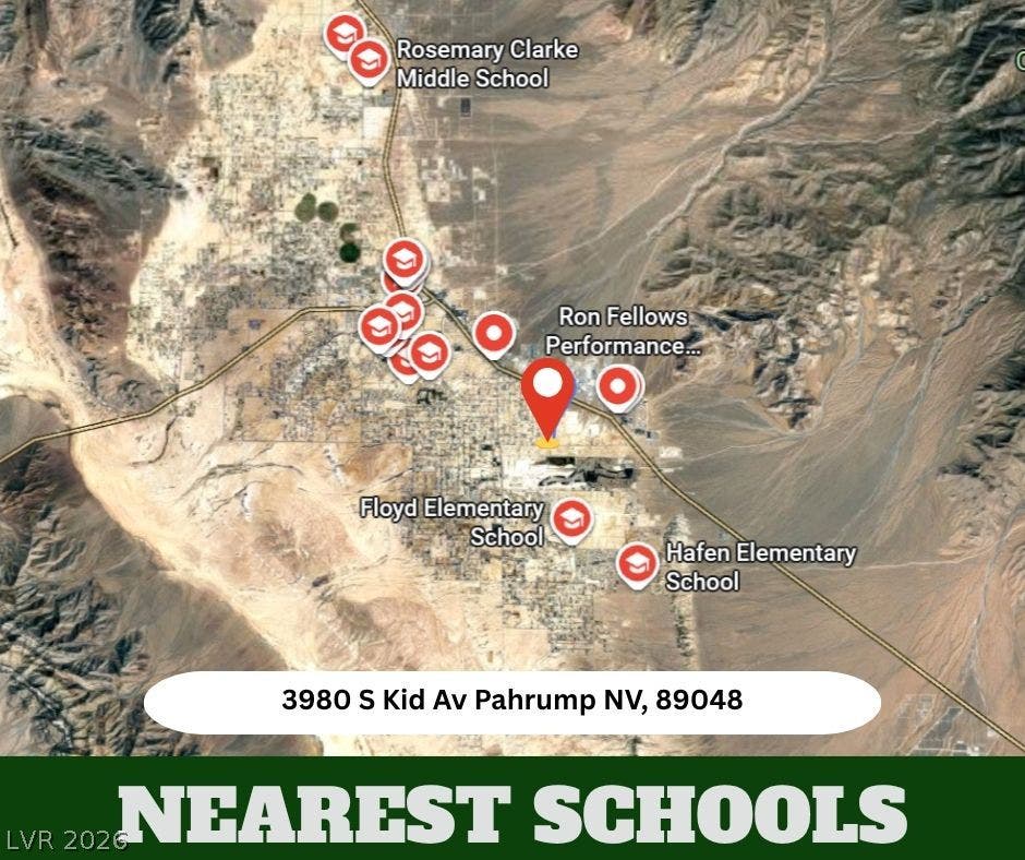 An aerial map highlights the convenient proximity of regional schools to the property location.
