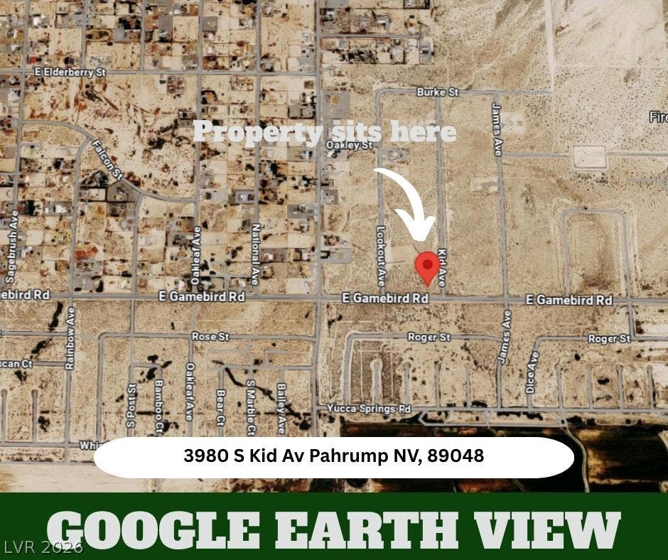 An aerial map highlights the specific location of this desert property.