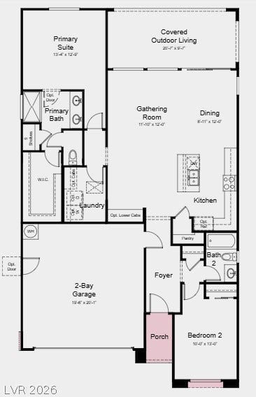4110 E Brusca Way, Pahrump, NV 89061 Additional Highlights Include: Shower in place of tub at secondary bath, 8' interior doors, GE slide-in electric convection range, dry bar.