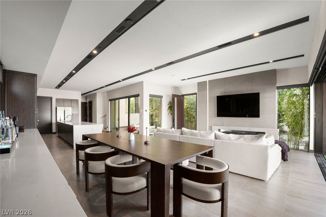 34 Lakefront Drive, Henderson, NV 89011 Clean lines and recessed lighting accent this open-concept layout.