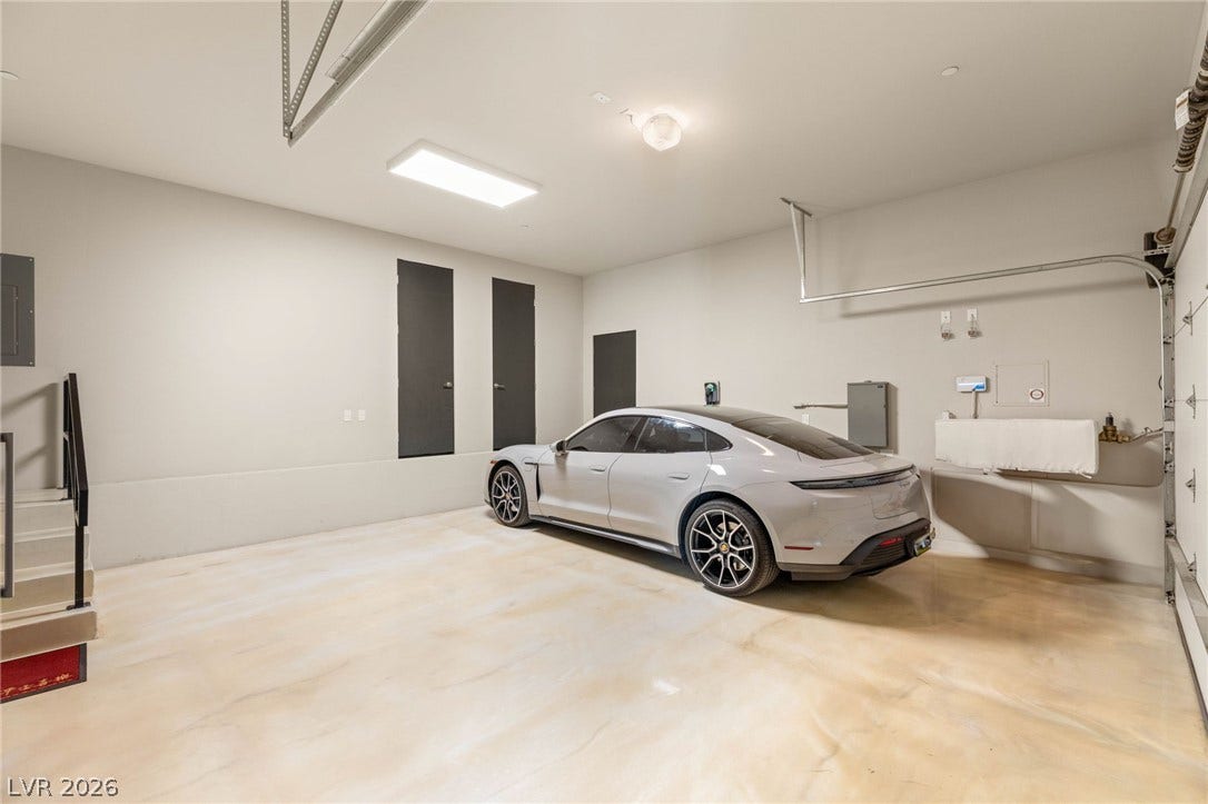 Secure parking and ample storage await in this bright, clean garage space.