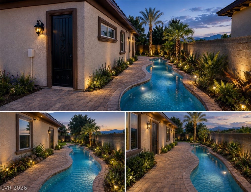 Concept for a 'lazy river' style pool