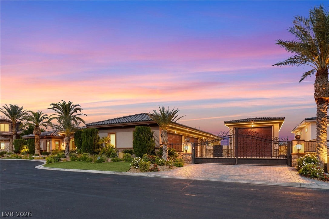 Front and Garages Twilight