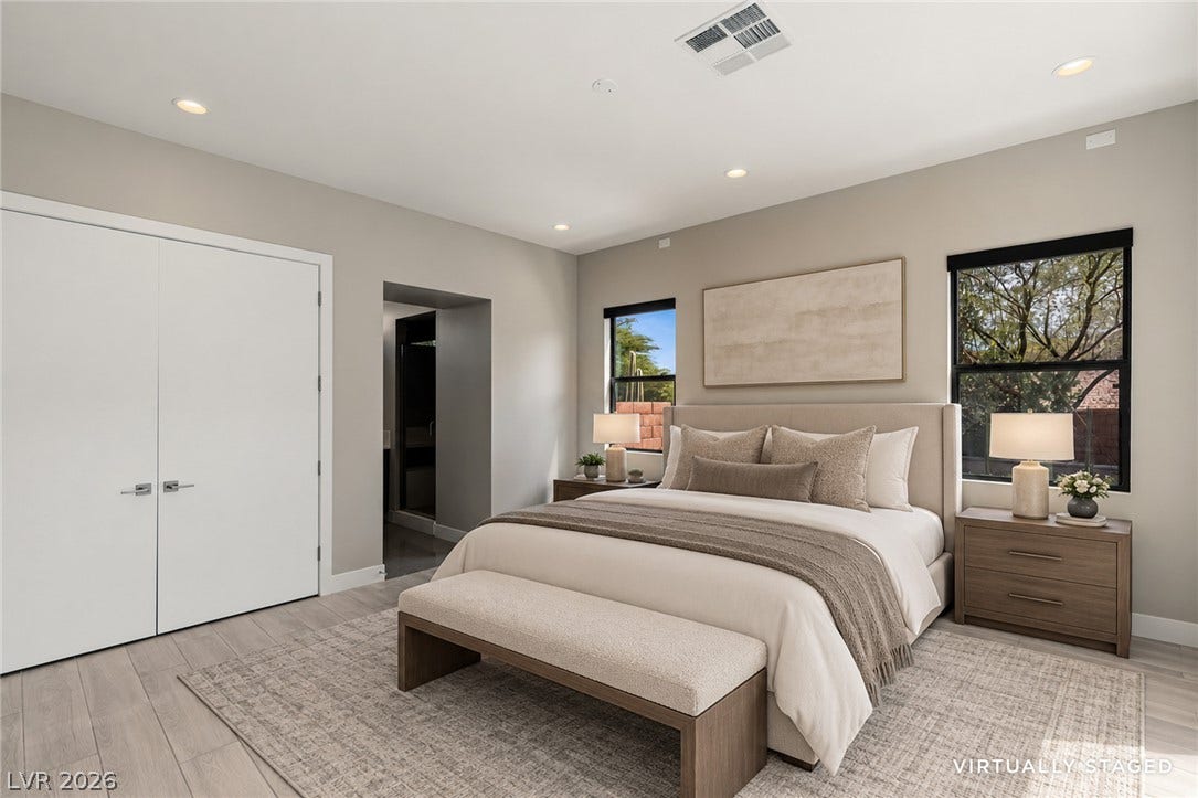 Virtually Staged Bedroom