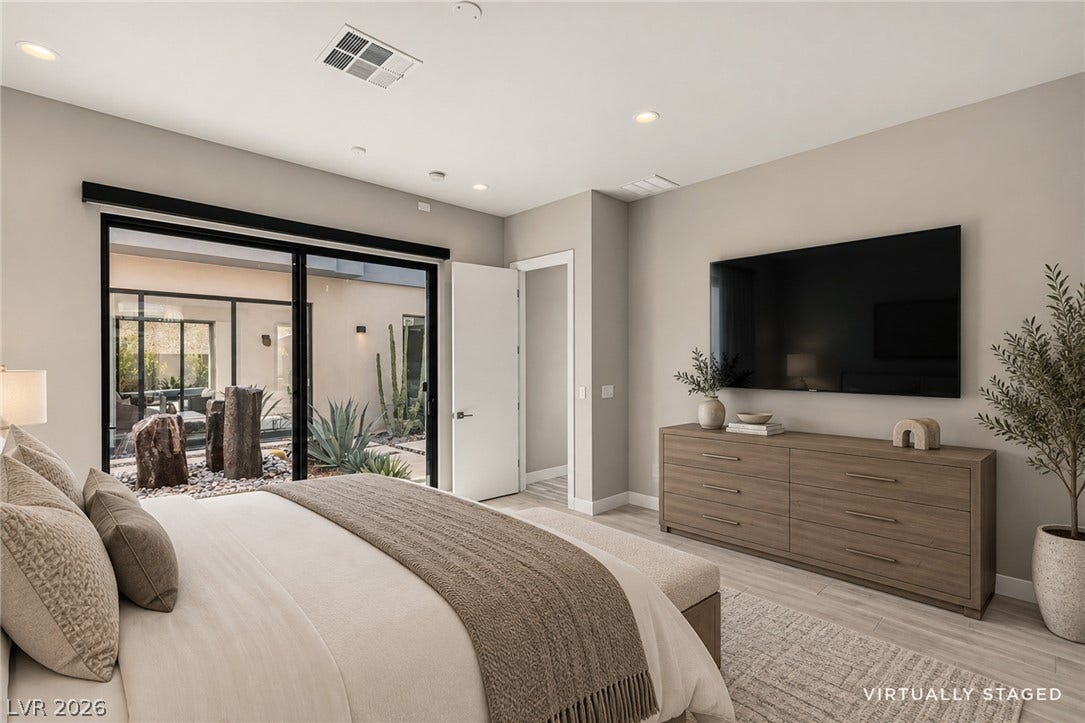 Virtually Staged Bedroom