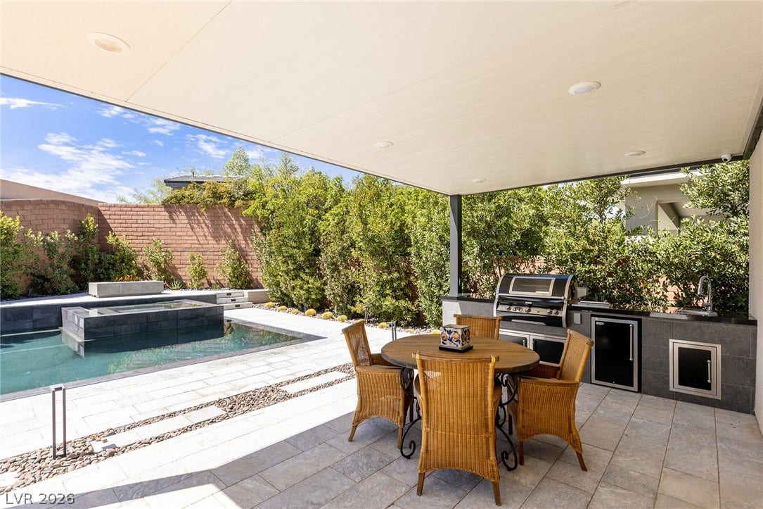 Covered Outdoor Kitchen Area