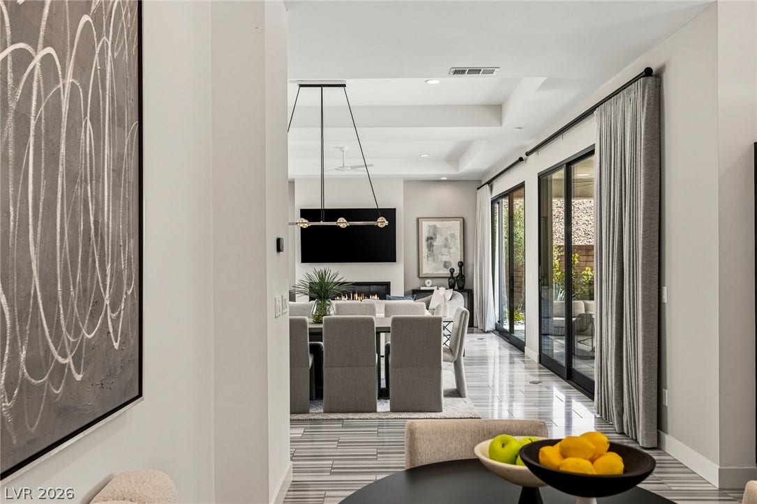 Eat-In Kitchen area into Dining / Living Room