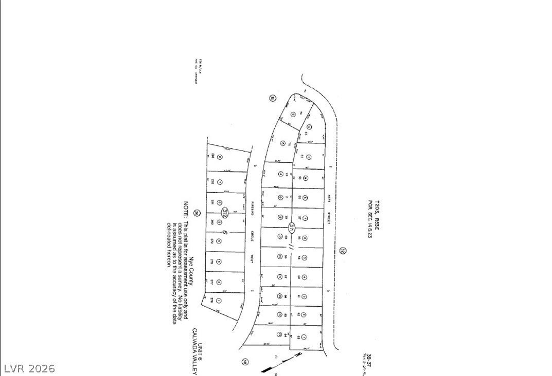 1060 S Firebird Circle, Pahrump, NV 89048 An official plat map details the precise boundaries and layout of the property's parcels.