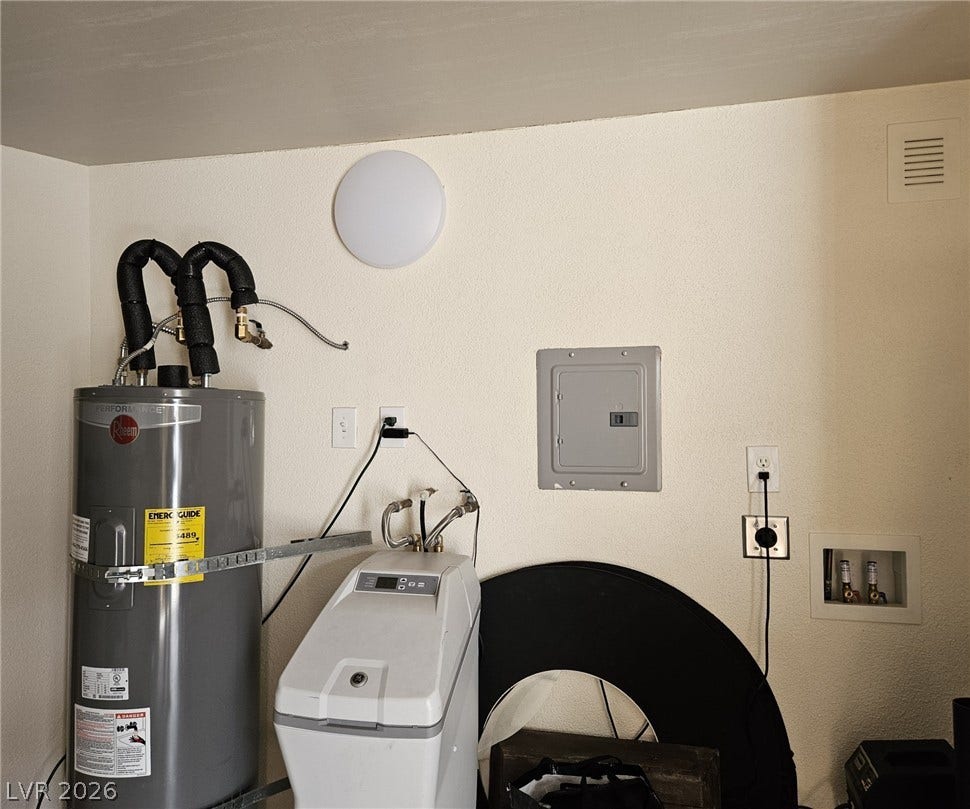8175 Arville Street, #287, Las Vegas, NV 89139 A dedicated utility space houses essential home systems and laundry hookups.