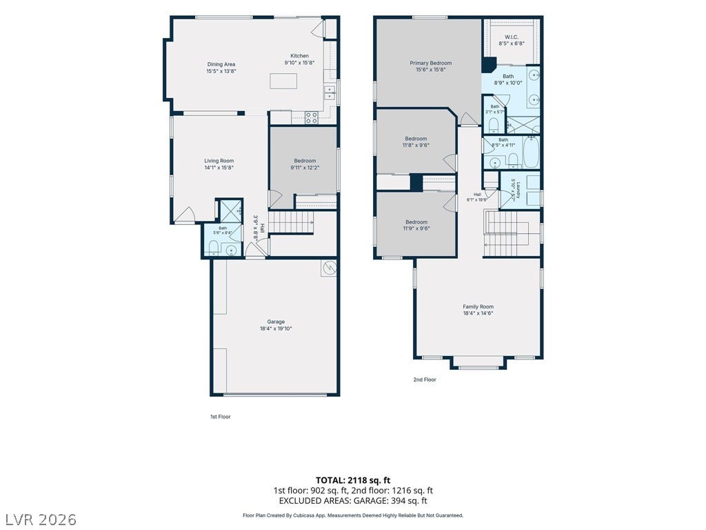 2381 Predera Avenue, Henderson, NV 89052 A detailed layout illustrates the functional flow across two distinct levels of living space.