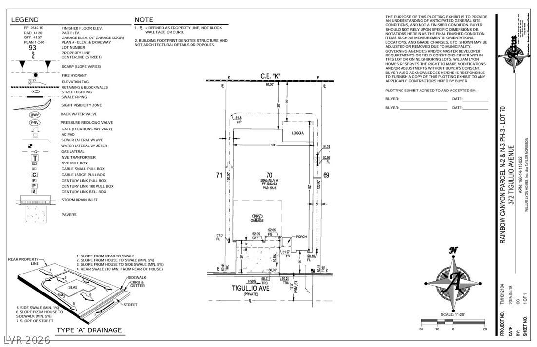 372 Tigullio Avenue Preliminary Plot Plan