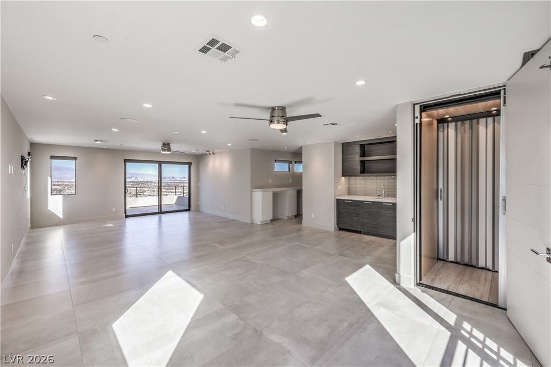 422 Tranquil Peak Court, Henderson, NV 89012 4th Level Penthouse (4th bedroom/game room) Elevator shown.