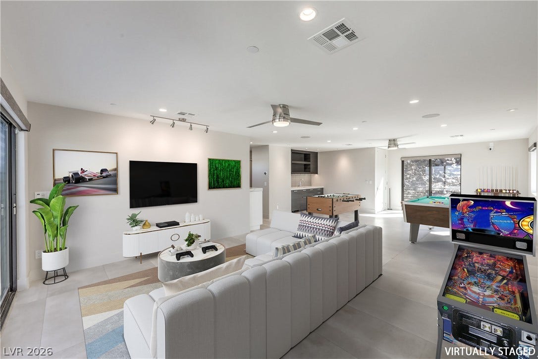 422 Tranquil Peak Court, Henderson, NV 89012 Virtually Staged. 4th Level Penthouse (4th bedroom/game room)