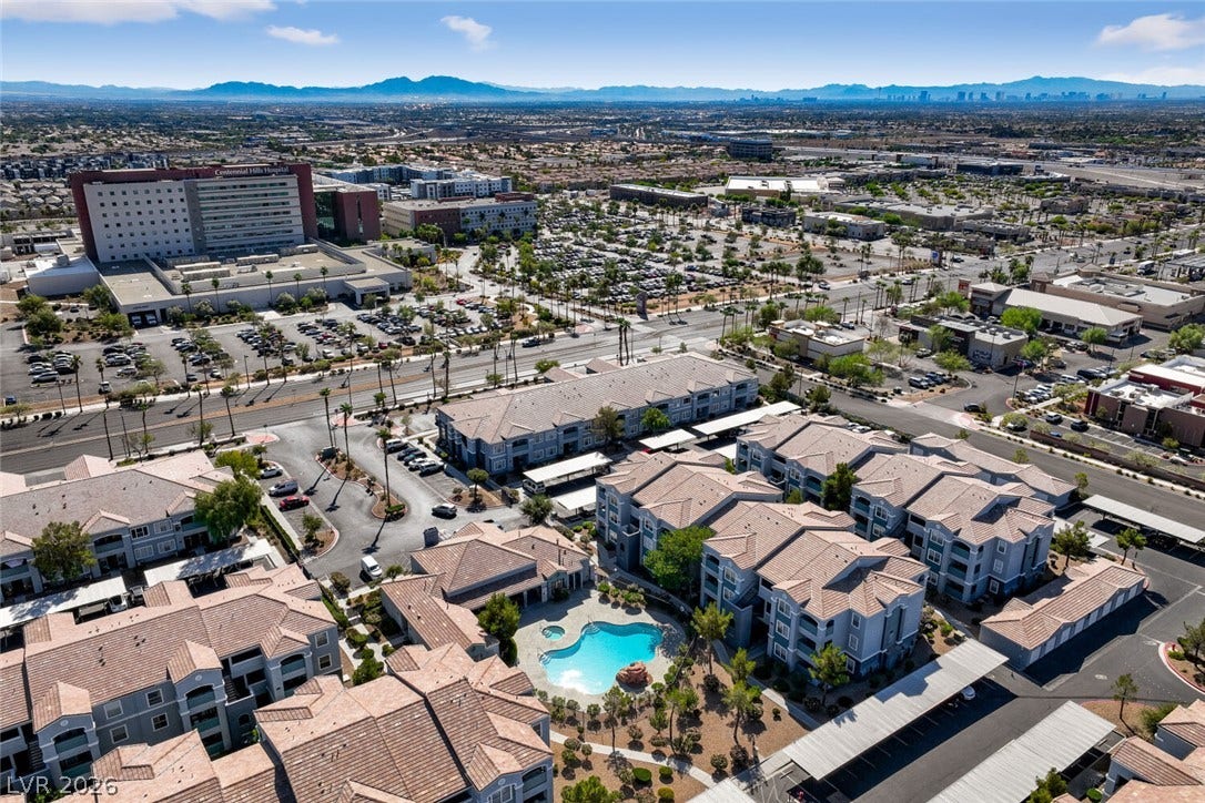 6955 N Durango Drive, #3102, Las Vegas, NV 89149 An aerial view showing proximity to Centennial Hills Hospital (across the street), Retail store, restaurants, banks, and more... Plus conveniently located to the Las Vegas strip, 215-Beltway, and US-95 freeways.