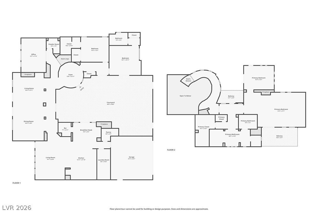 12056 Royal Dolnoch Court, Las Vegas, NV 89141 Comprehensive two-story architectural layout detailing room locations, square footage, and spatial flow.