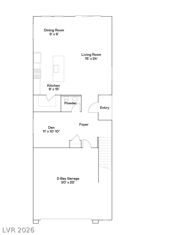 3381 Dancing Waters Street, Las Vegas, NV 89129 An intuitive layout highlights the open main-level living spaces and functional garage entry.