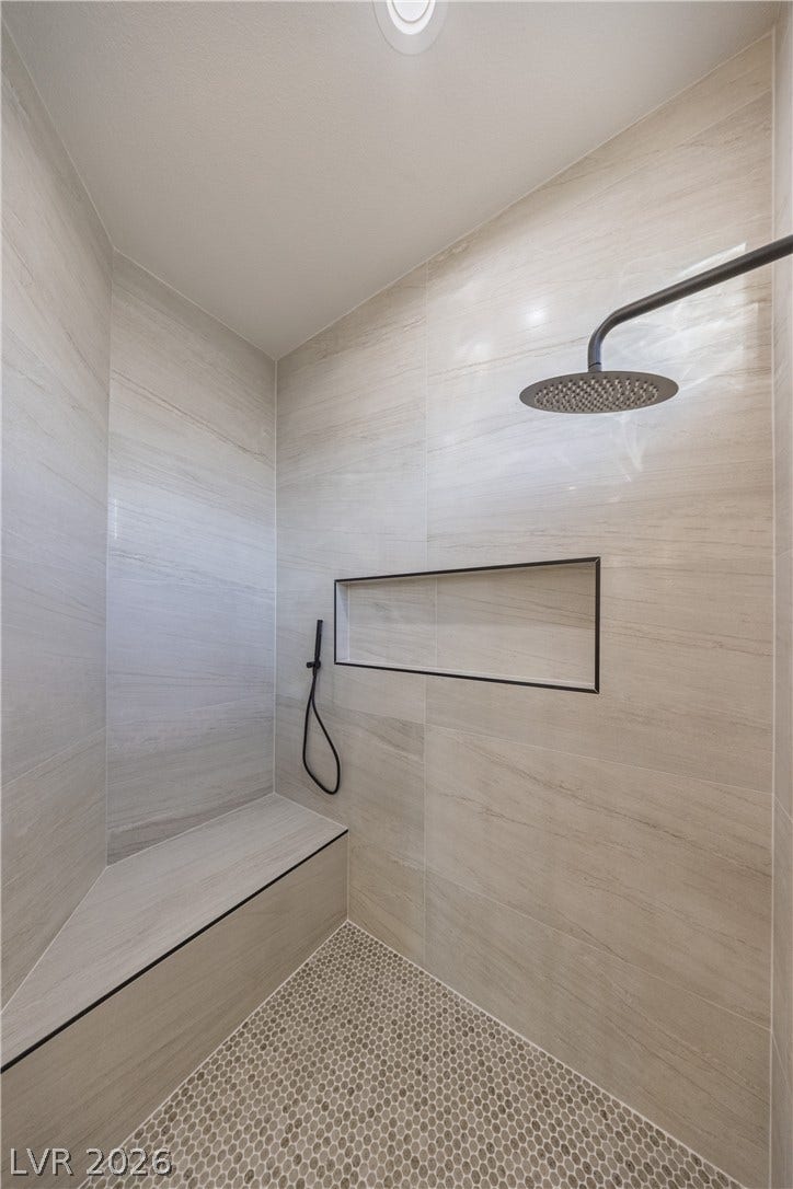 10248 Andante Court, Las Vegas, NV 89135 Full bathroom with a tile shower