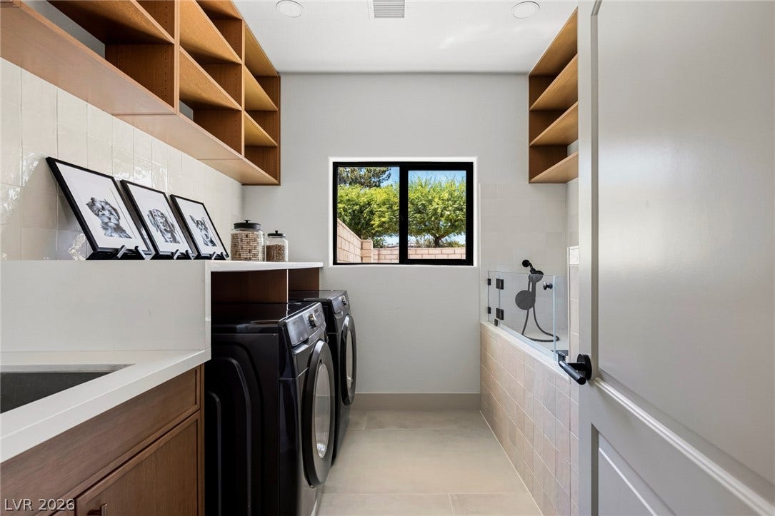 Laundry Room With Pet Wash Station