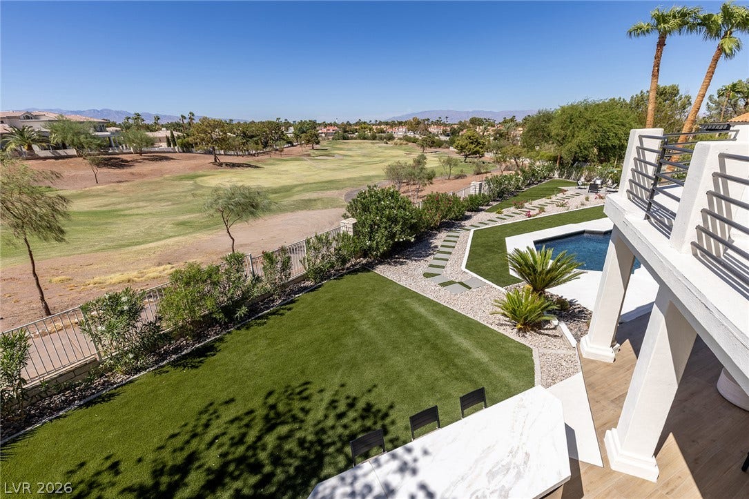 Backyard / Golf Course View