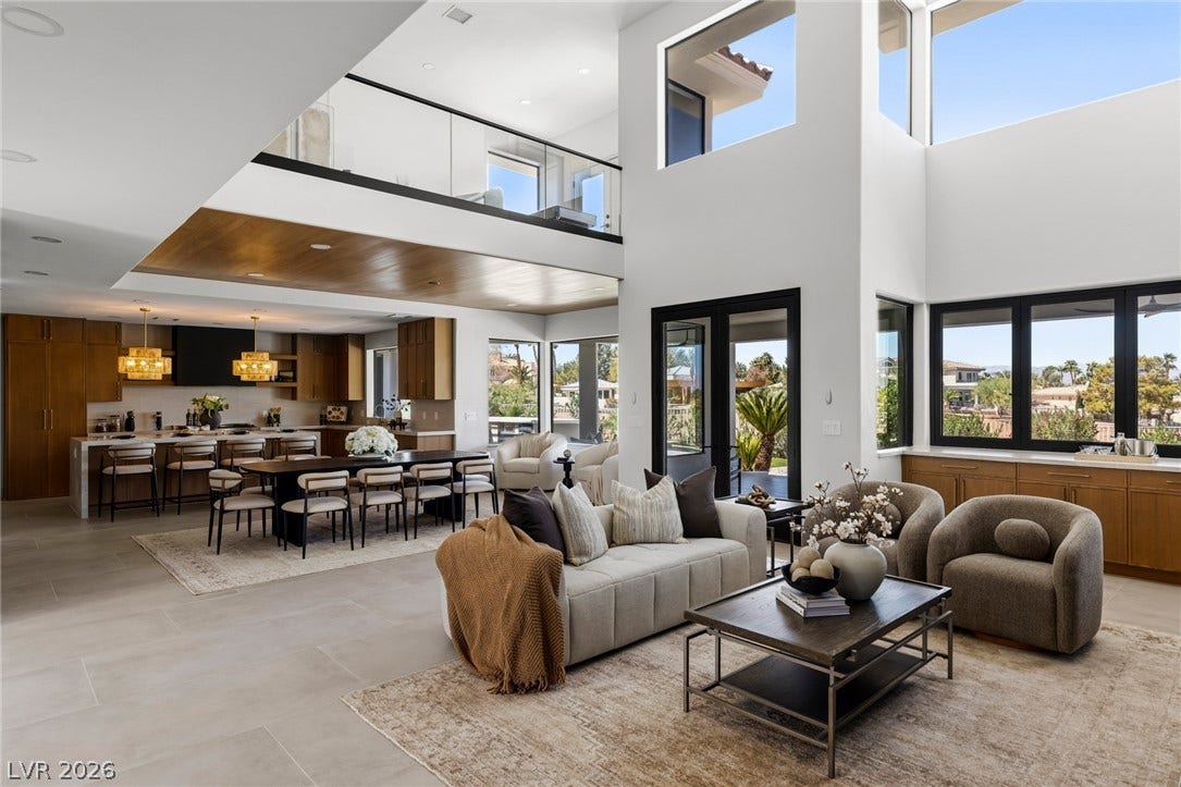Open Concept Living Room, Dining and Kitchen