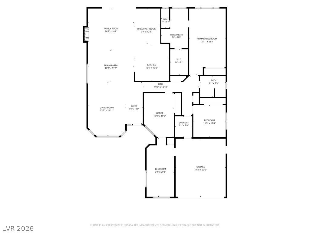 1612 Hidden Spring Drive, Las Vegas, NV 89117 An organized floor plan showcases the spacious layout and seamless flow of the home.