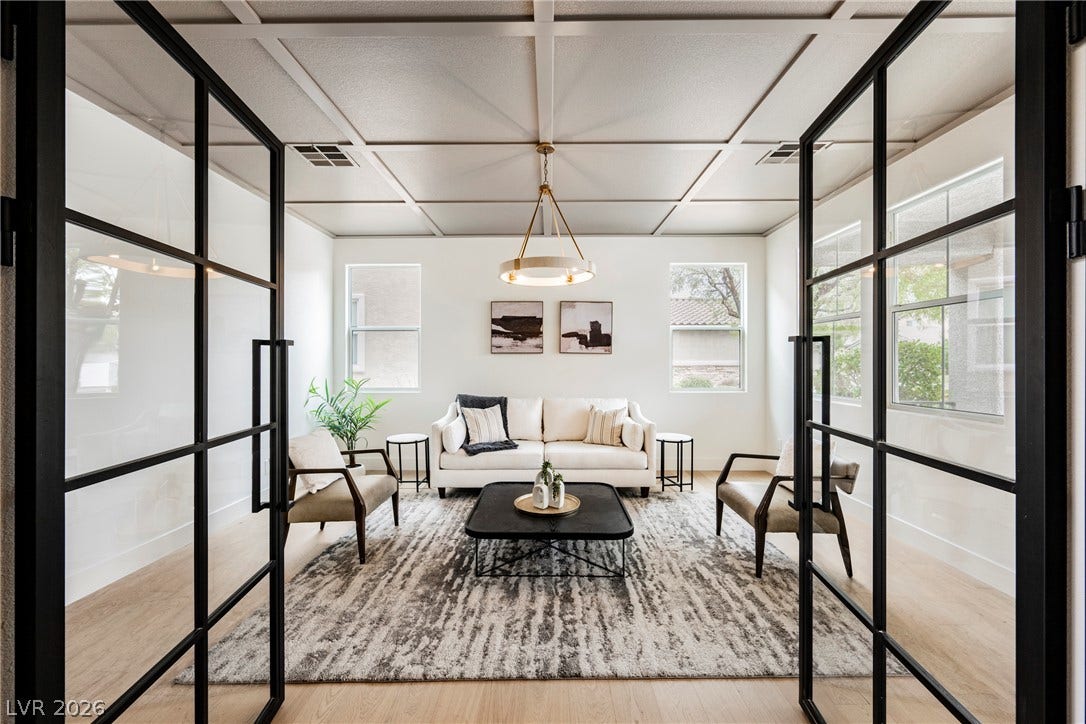 Downstairs Office w/Glass doors