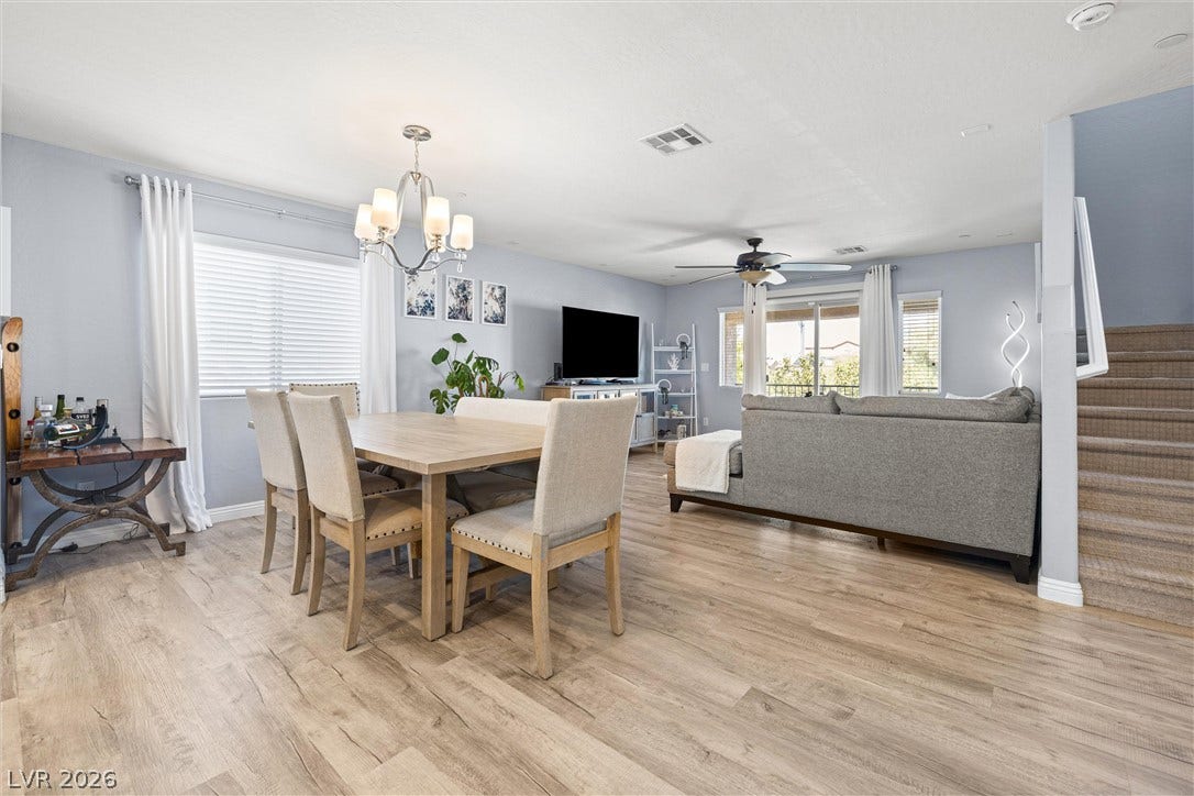 8944 Red Tapestry Court, Las Vegas, NV 89149 An open layout connect the dining space directly to the living room.