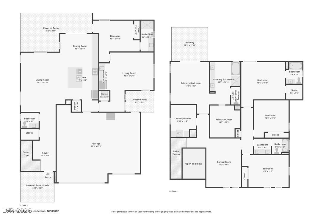 194 Viento Ridge Street, Henderson, NV 89012 A detailed layout illustrates the functional flow of this spacious multi-level residential design.