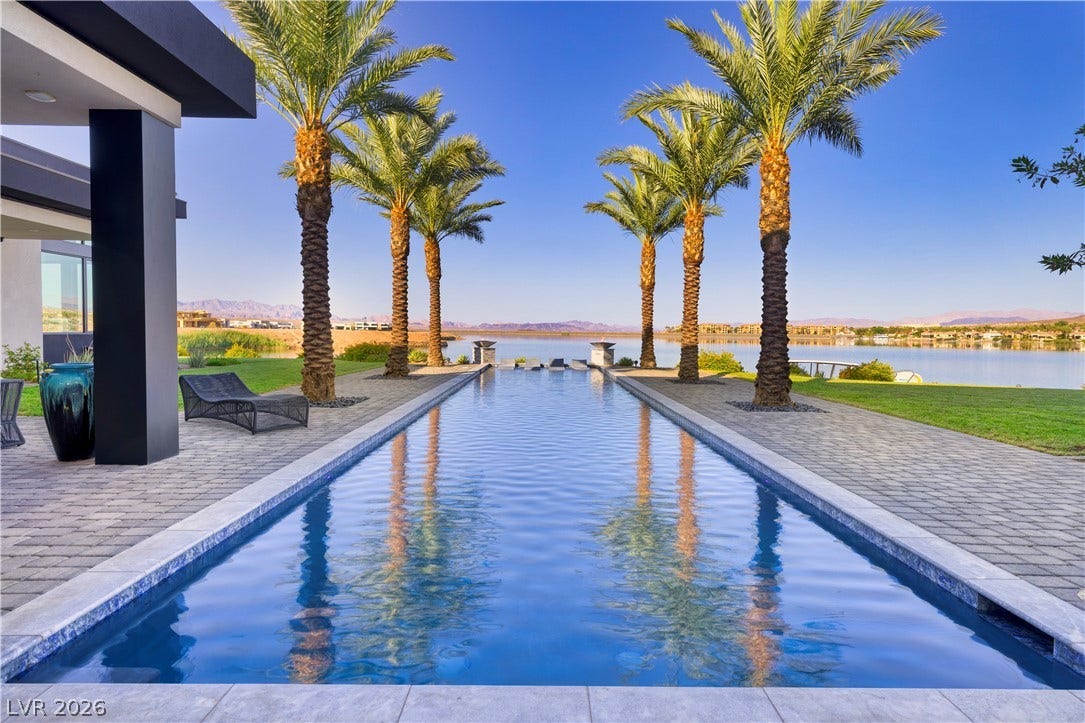 10 Sunrise Beach Circle, Henderson, NV 89011 60-foot pool with resort landscaping