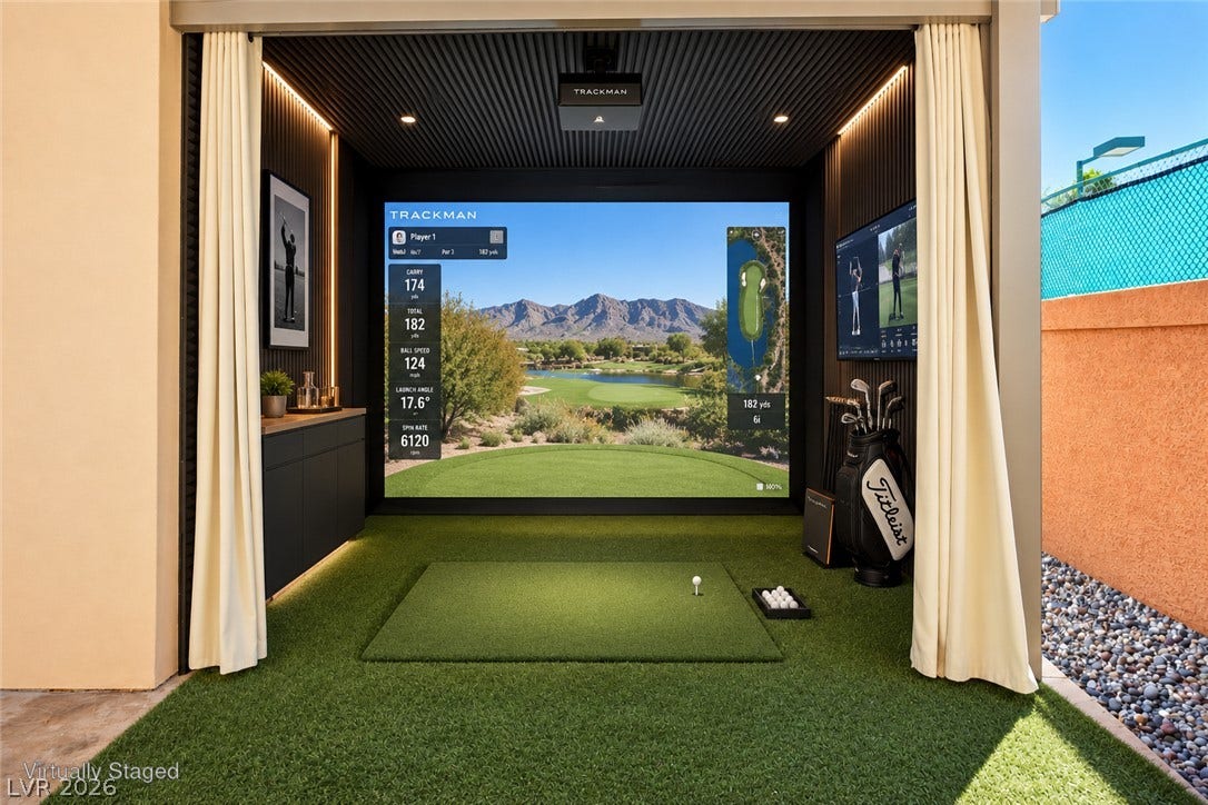 1517 Marbella Ridge Court, Las Vegas, NV 89117 Virtually staged outdoor Golf Bay