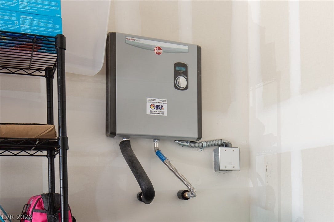 1596 Foley Bay Drive, North Las Vegas, NV 89084 Tankless water heater