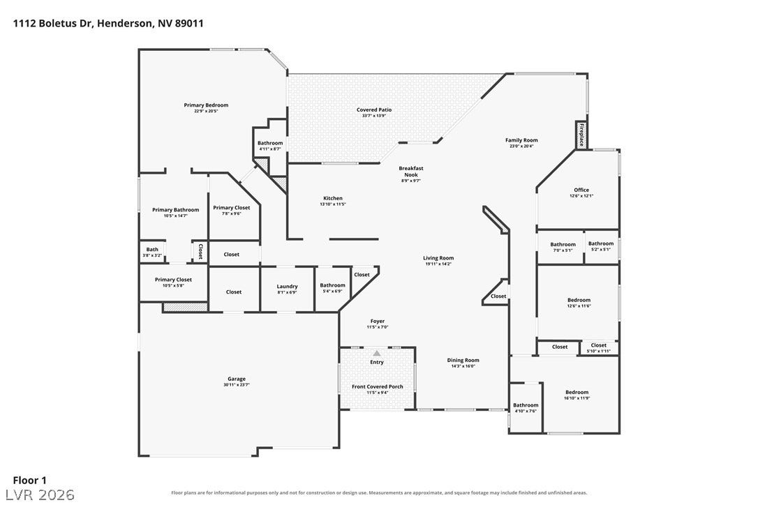 1112 Boletus Drive, Henderson, NV 89011 An intuitive layout maximizes space and flow throughout this single-level home.